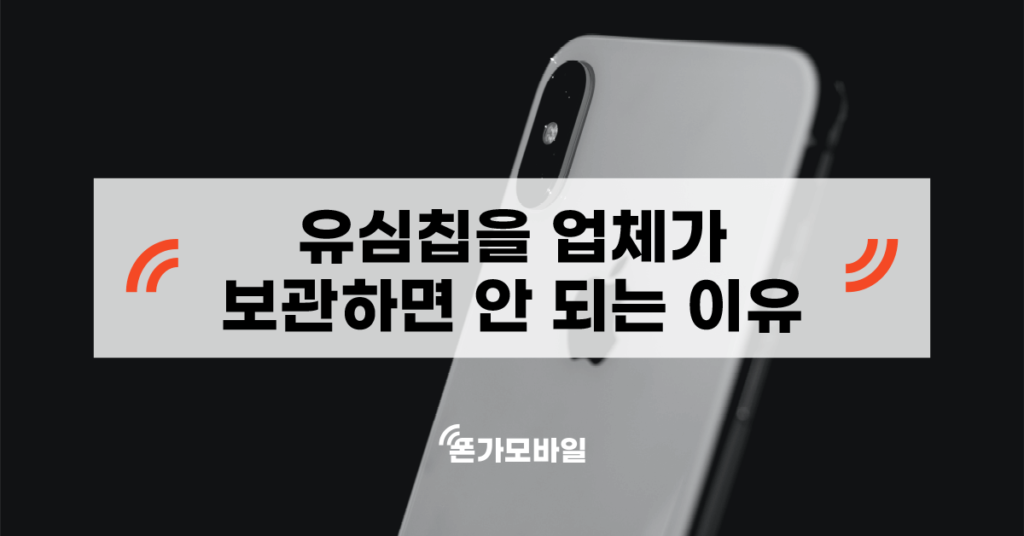 유심칩을 업체가 보관하면 안 되는 이유 표지